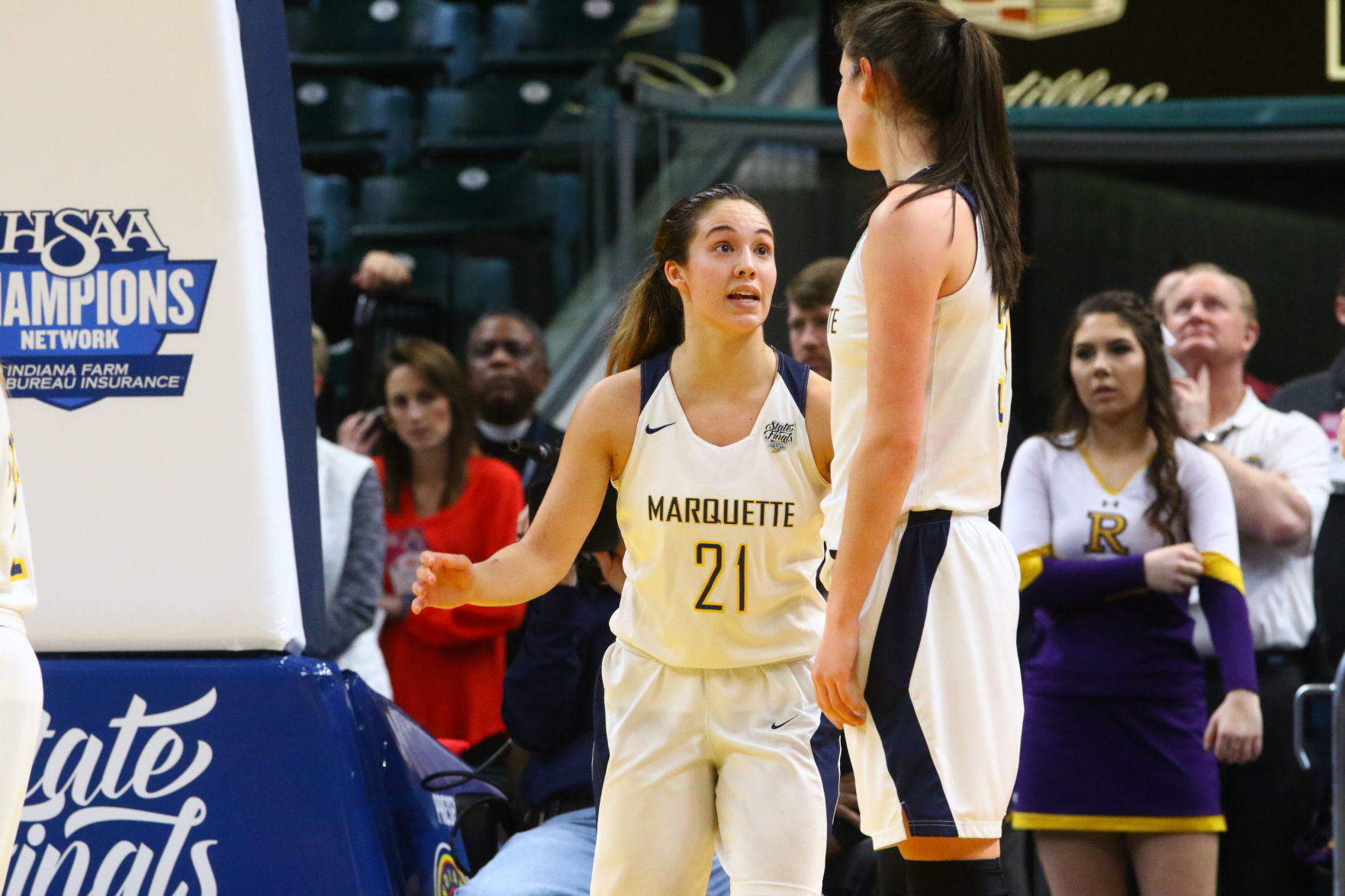 Gallery: Girls Basketball State Finals: Marquette Catholic vs. Vincennes Rivet